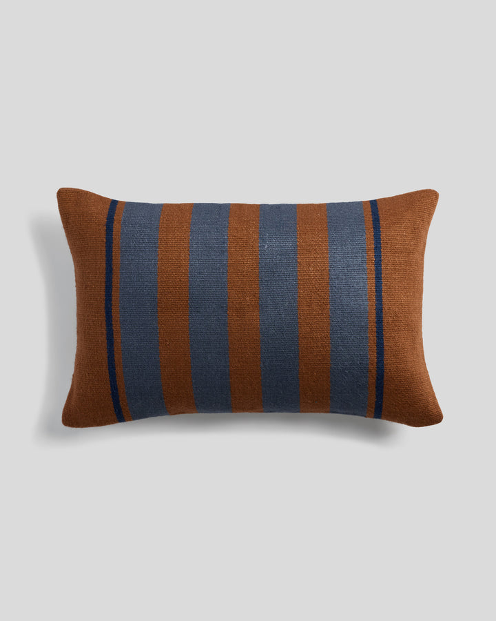 Kilim Mini Lumbar Pillow Cover (Tobacco and Dusk)